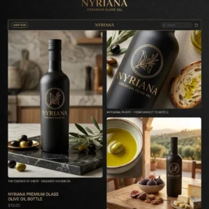 Nyriana premium cam şişe natürel sızma zeytinyağı ürün görseli
